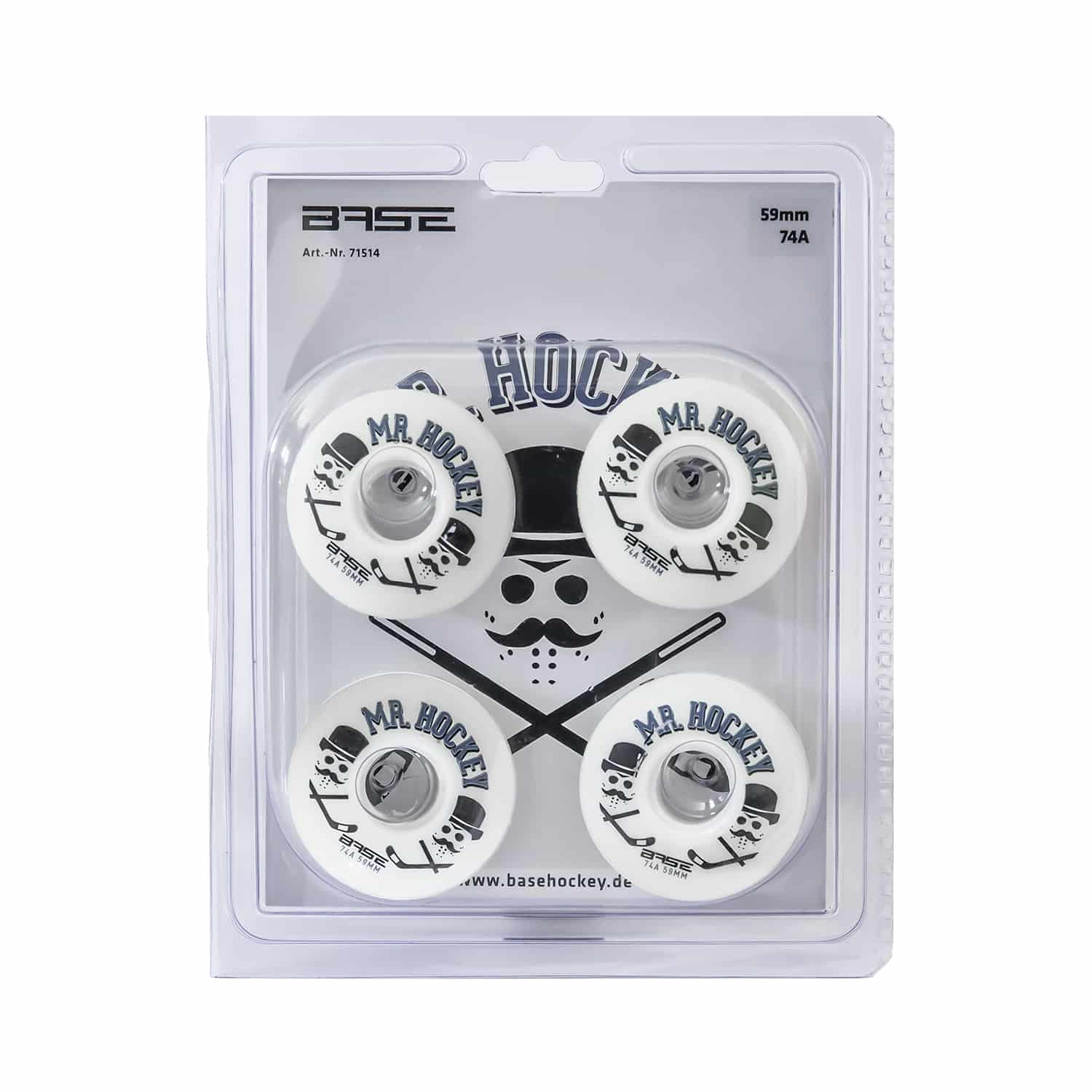 Rollen Base Mr. Hockey Indoor 4 er Set