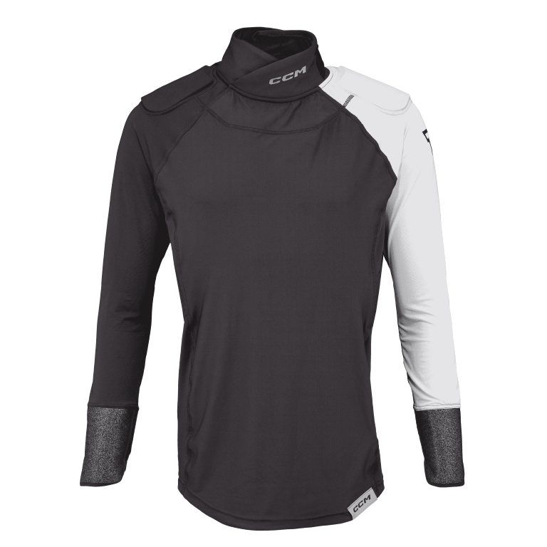 Unterwäsche CCM Tacks PRO Neck Guard LS Shirt SR
