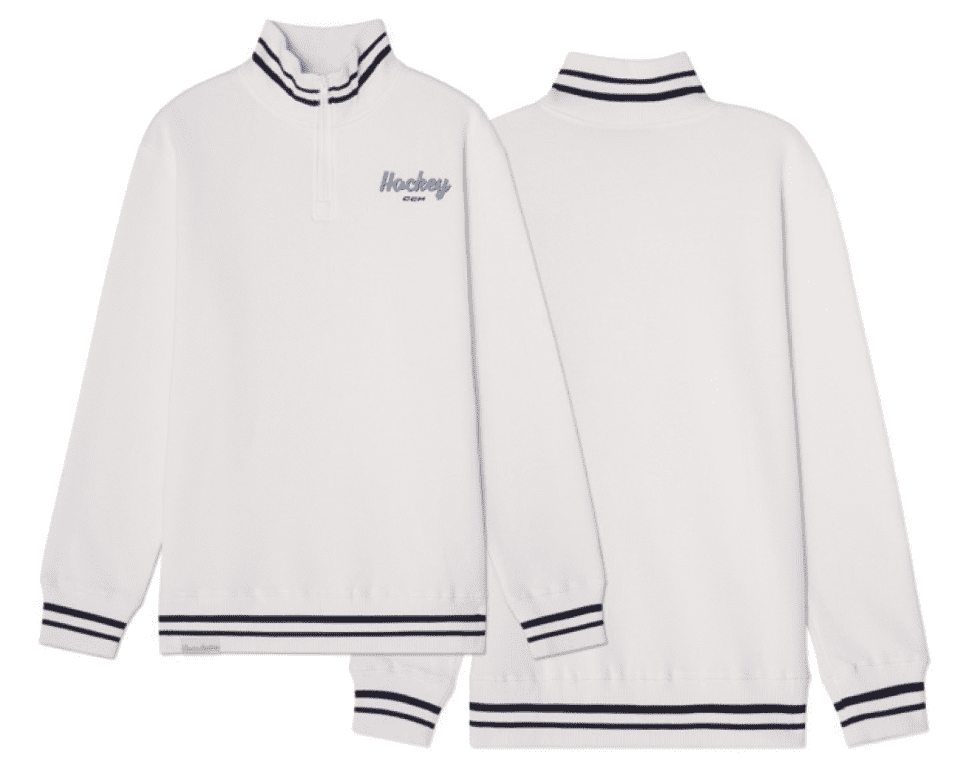 Lifestyle CCM Stripe Pullover Quarter Zip SS1 SR